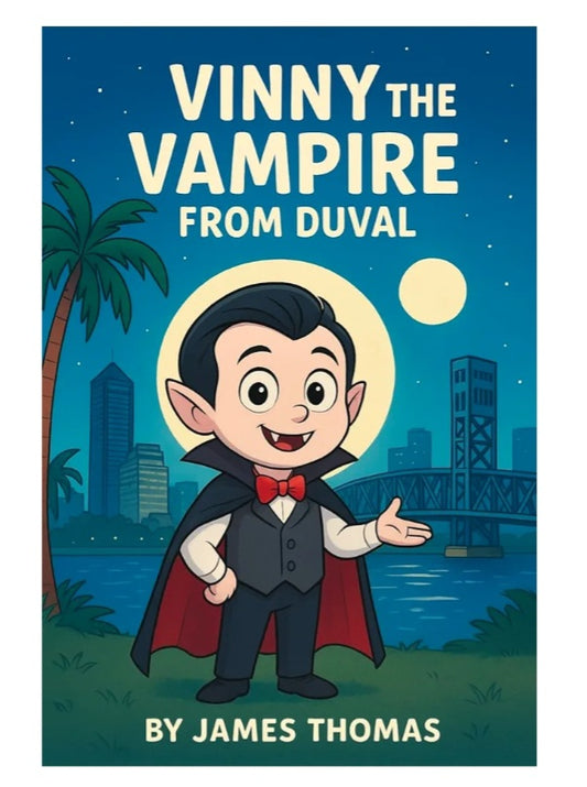 Vinny The Vampire From Duval Children's Book -By James Thomas